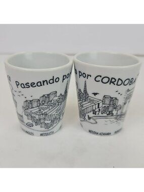 Set Of Two Cordoba Spain Great Spanish Cities Collection Shot Glass